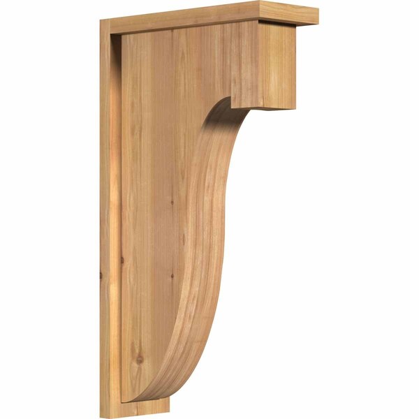 Ekena Millwork Del Monte Smooth Corbel w/Backplate, Western Red Cedar, 5 1/2"W x 14"D x 26"H COR06X14X26DEL01SWR - main
